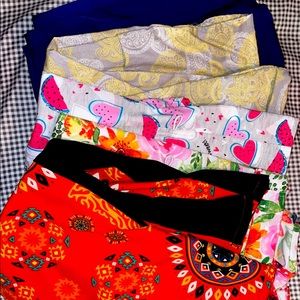Scrub Top Lot- 6 s/m tops good used condition